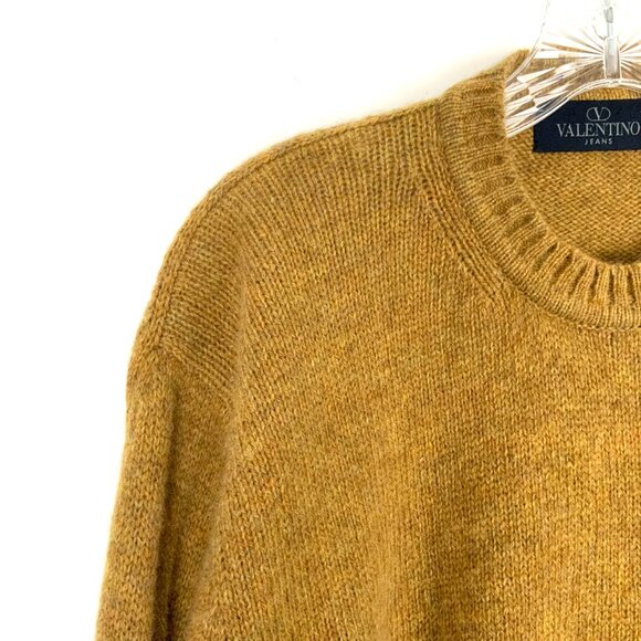 Valentino Virgin Wool Vintage 90s Men's Knit Melange Sweater Sz 52 (L-XL) - Picture 9 of 16